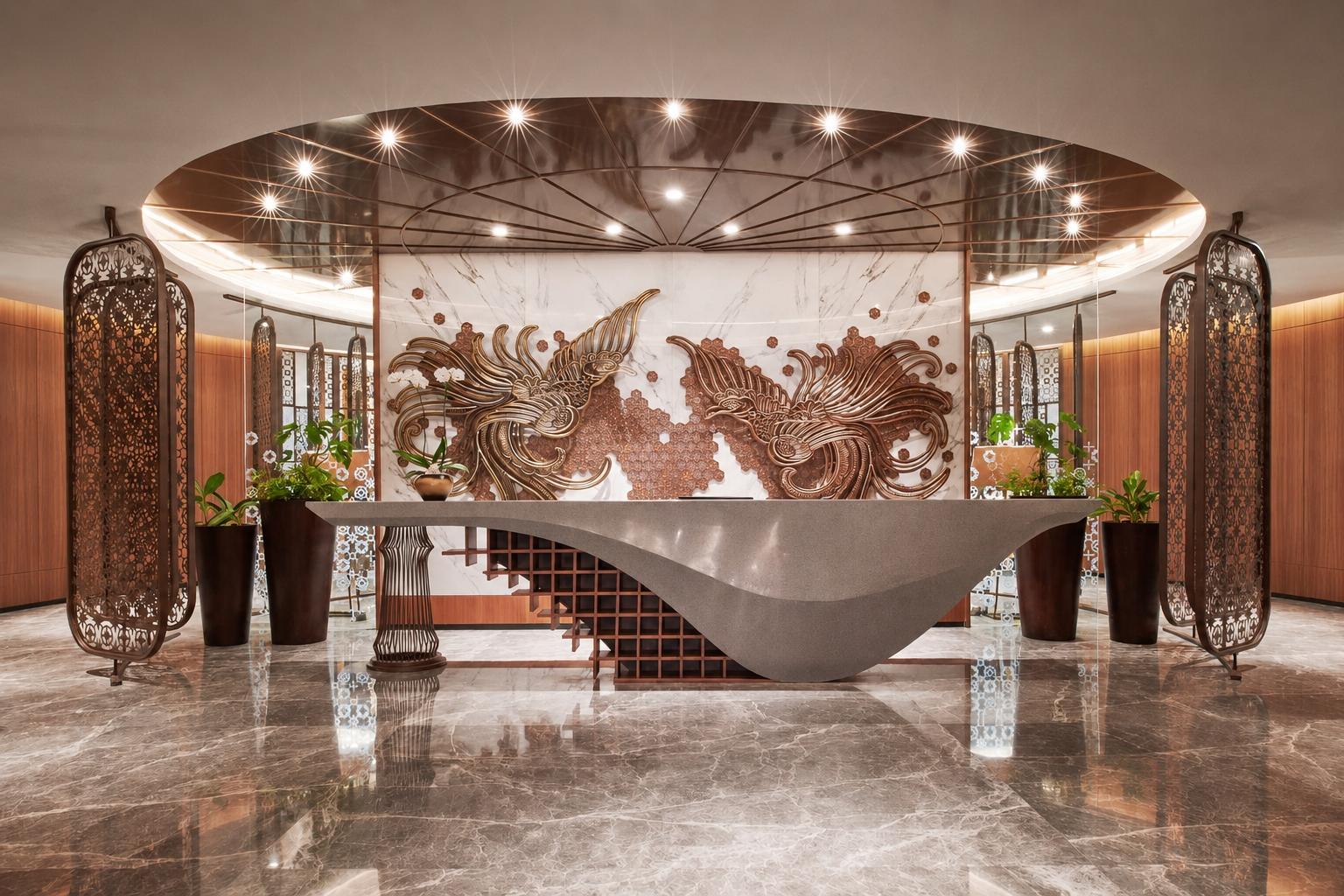 indonesian bank lobby