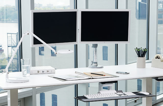 solutions m-connect Humanscale's Arm System  Multi Support Monitor M/Flex