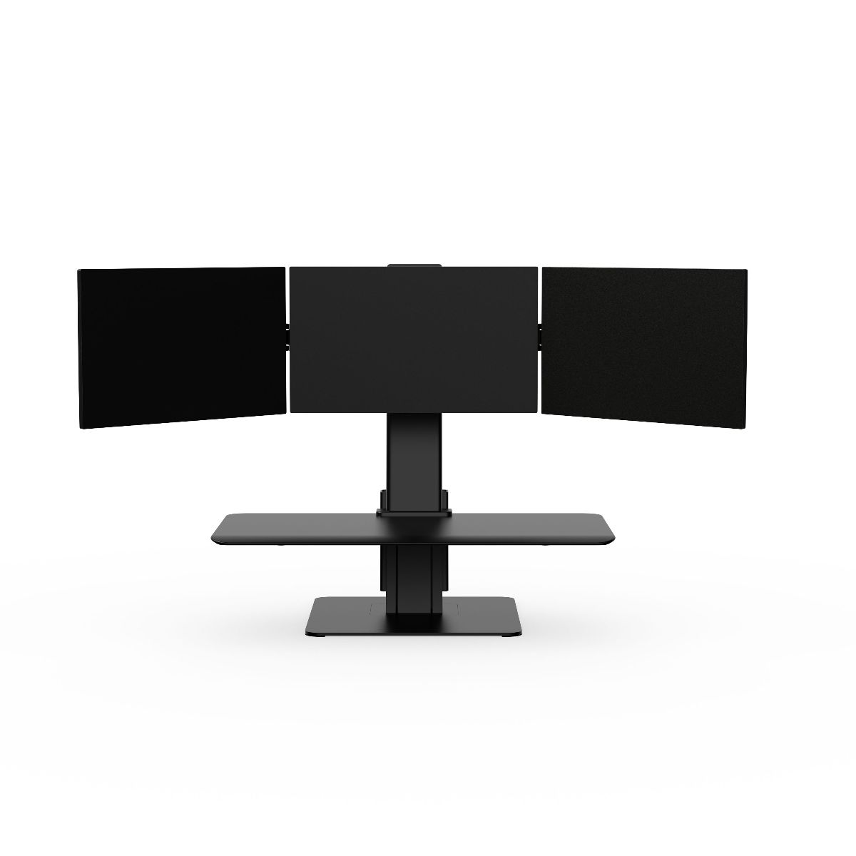 QuickStand Eco, Triple Monitor, Black, Small MDF Platform Picture 2